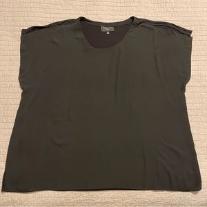 Premise Women's Solid Black Blouse 2X